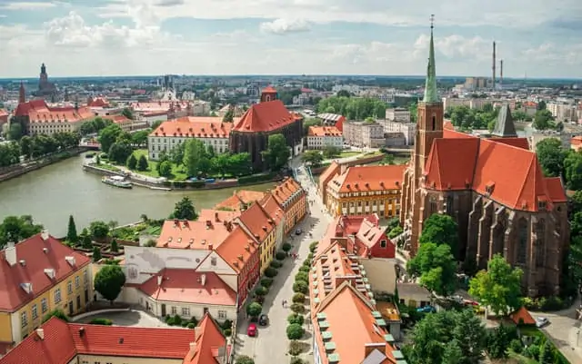 Polen: Blick auf das alte Breslau