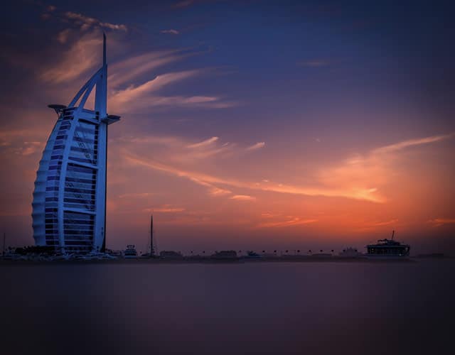 Das Hotel Burj al Aarab ist das Wahrzeichen von Dubai